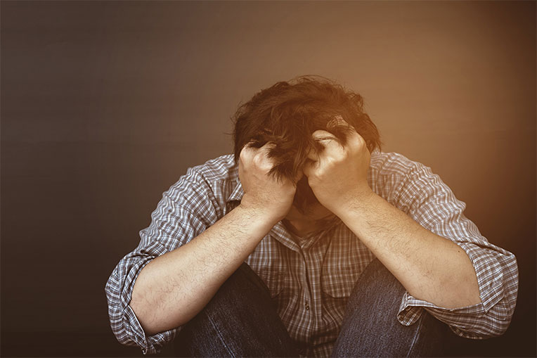 depressed person